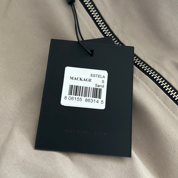 MACKAGE ESTELA SAND S - LADIES TRENCH COAT - NWT (OLD LOGO) - Picture 4 of 5